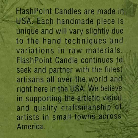 FLASHPOINT CANDLE “Apple Pinecone” 2-WICK SOY CANDLE IN GLASS! Hand Poured USA - Picture 7 of 9